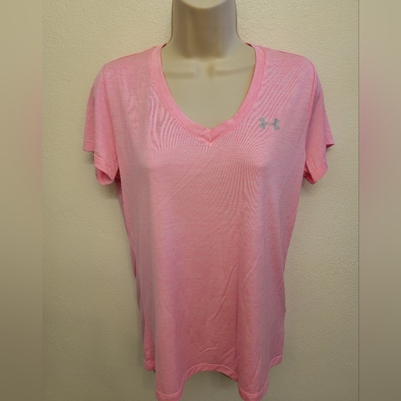 EUC Under Armour Ladies Loose Fit Heat Gear Short Sleeve T-Shirt - Picture 1 of 2
